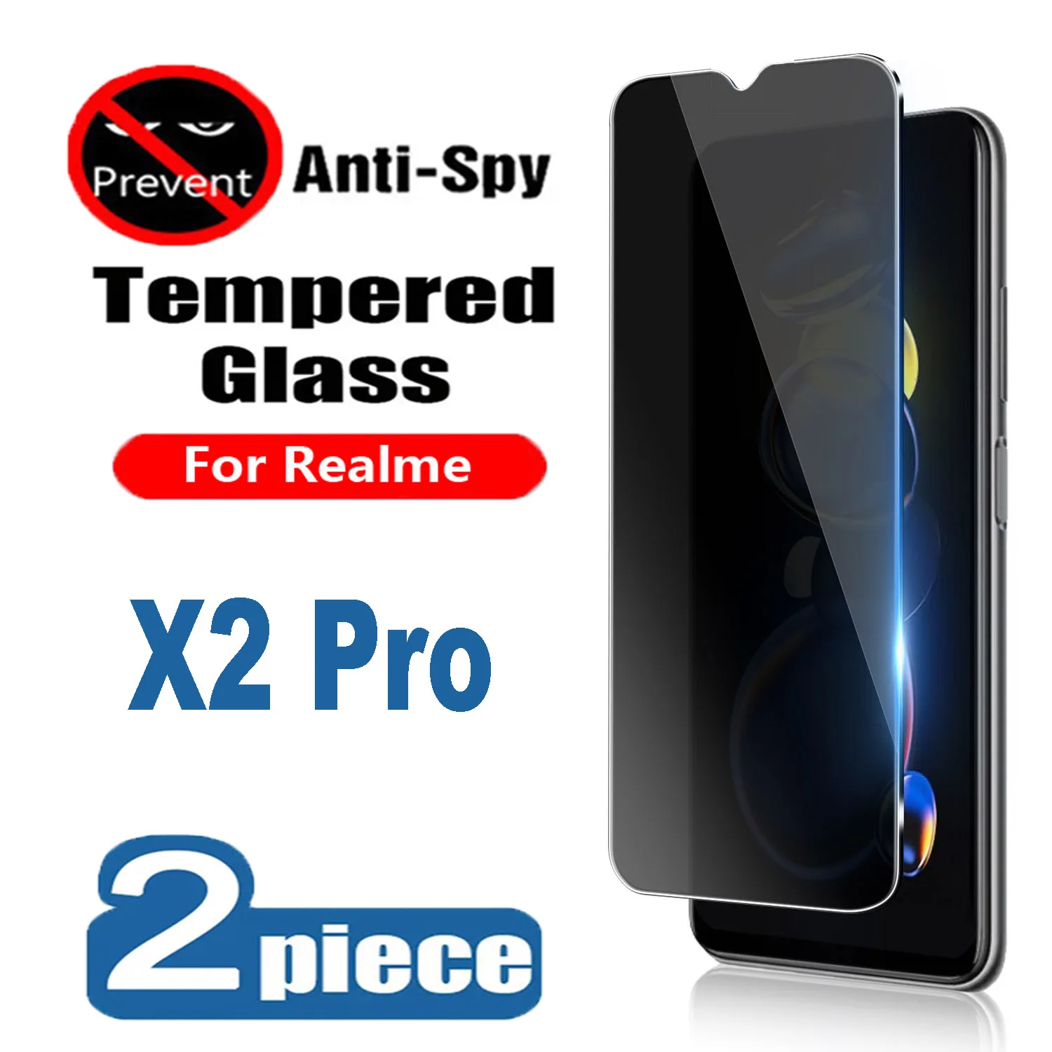 2 шт., защитные пленки для экрана Realme X2 Pro