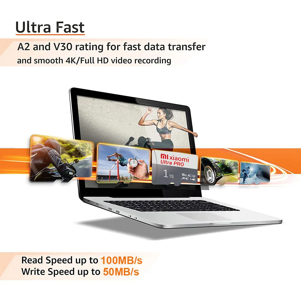 بطاقة ذاكرة Xiaomi TF جديدة 2 تيرا بايت 1 تيرا بايت 512 جيجا بايت عالية السرعة بطاقة مايكرو SD 256 جيجا بايت 128 جيجا بايت A2 V60 SD TF بطاقات فلاش للكمبيوتر الهاتف لينوفو