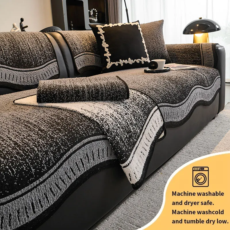 1 قطعة وسادة أريكة فاخرة خفيفة لشتاء 2025 وسادة أريكة غرفة المعيشة الثابتة المضادة للانزلاق على شكل وسادة أريكة #1