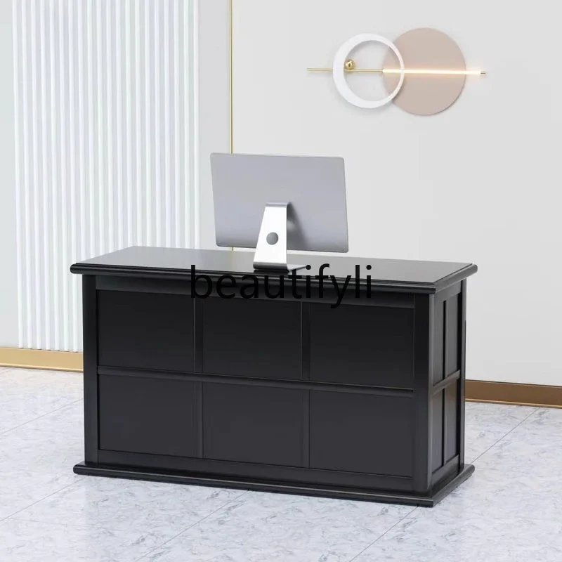 ZzqBlack متجر الملابس مكتب أمين الصندوق شركة مكتب الاستقبال صالون تجميل مكتب الاستقبال صالون الأظافر بسيط شريط صغير التخصيص