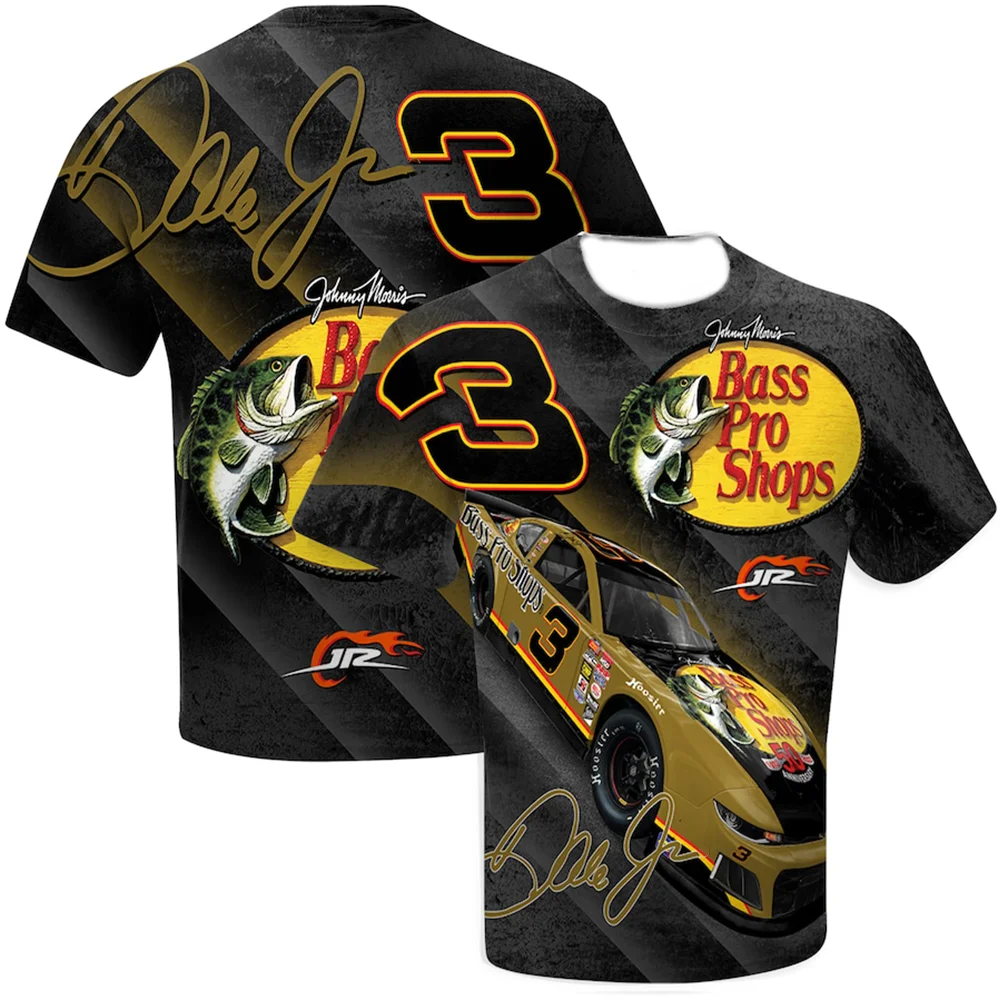 Tops de entrenamiento de cuello redondo para hombre, camiseta transpirable con estampado 3D de Dale earnhard Jr Motorsports, camisetas sueltas informales para niño