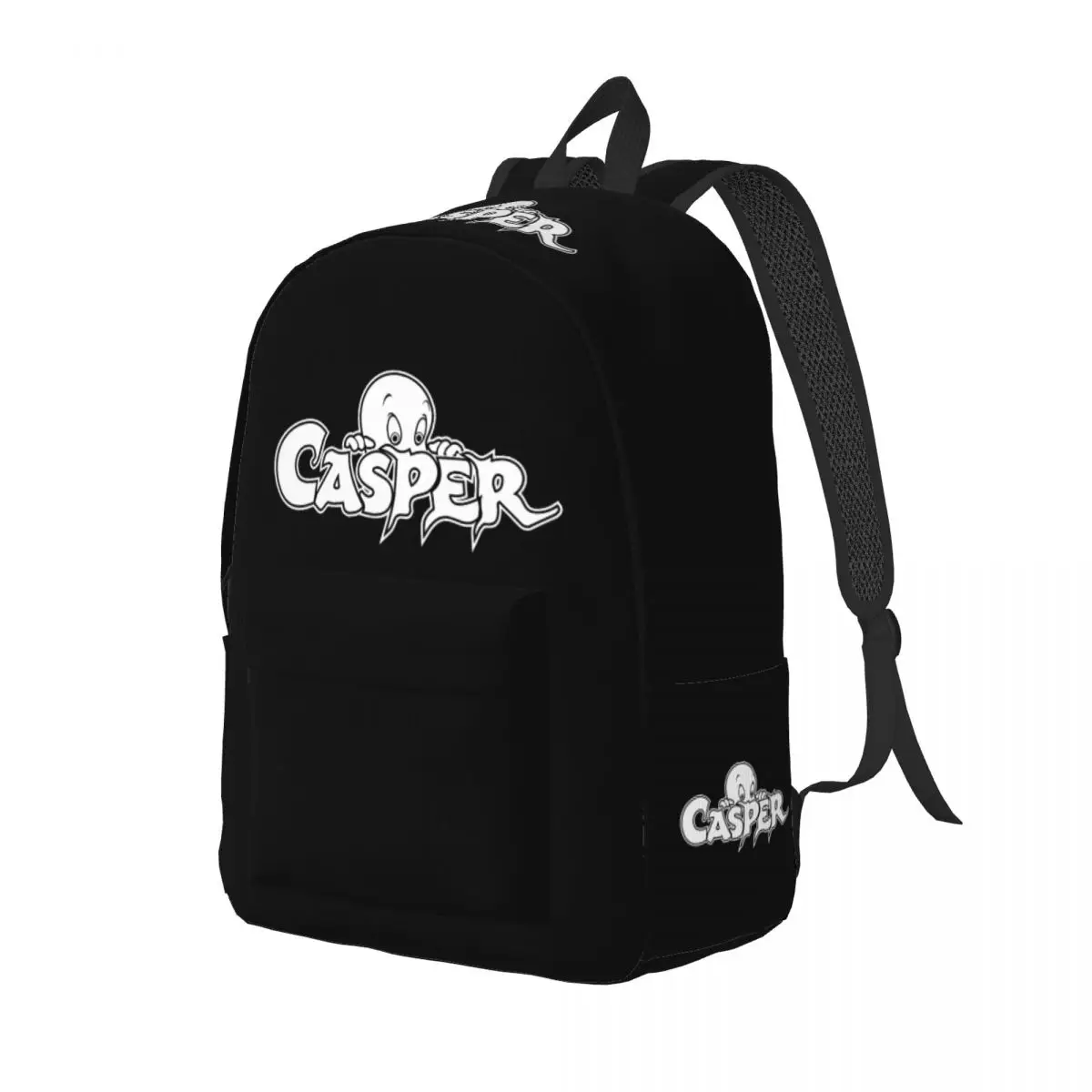 The Friendly Ghost Casper Backpack for Men Women Casual Student Hiking Travel Daypack Laptop Computer Canvas Bags Gift