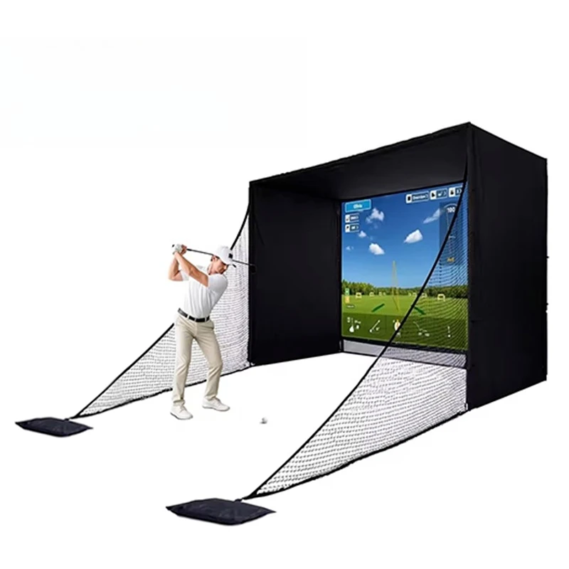 Golf emulator percussion screen simple version projection screen emulator significant other indoor data analytics