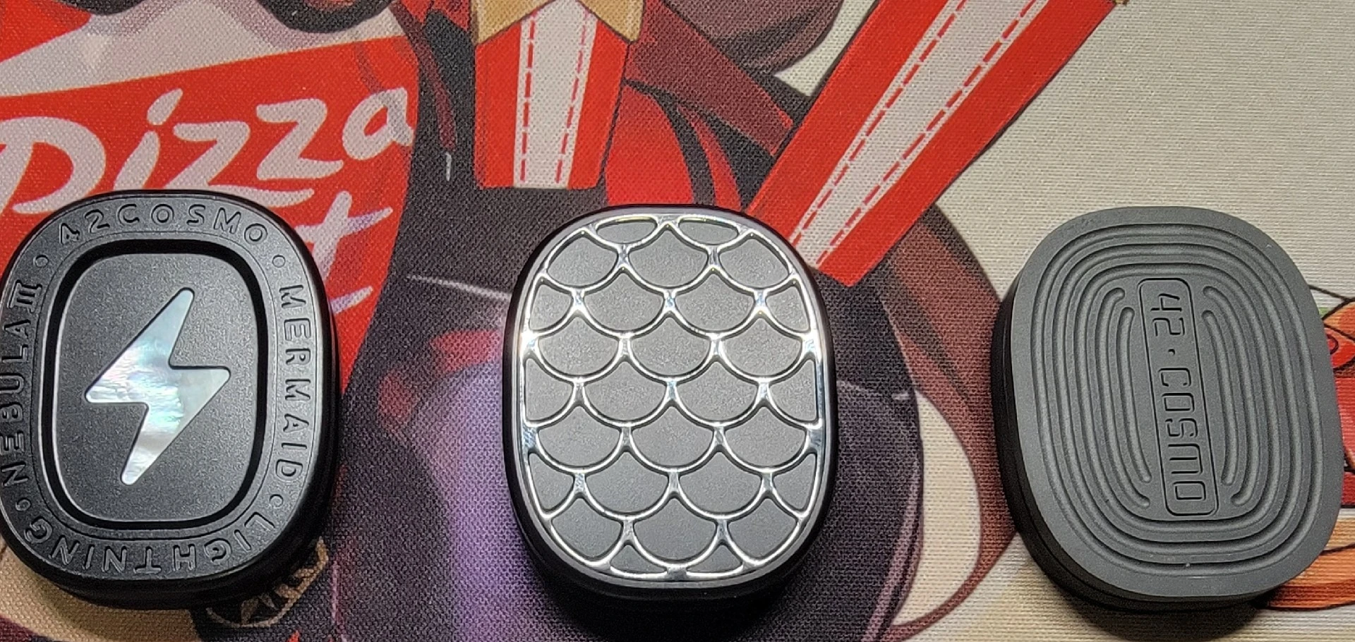 

"Thieving Sister EDC Nebula 3 Mermaid Stainless Steel Push-Card Stress Relief Toy"