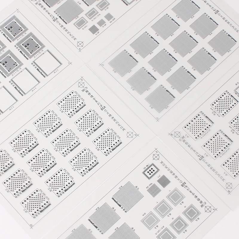 Plastic Planting Tin Template For iPhone 6s-11 Pro Max NAND WIFI Baseband IC Chip GREEN UV Solder Mask Ink BGA Reballing Mesh