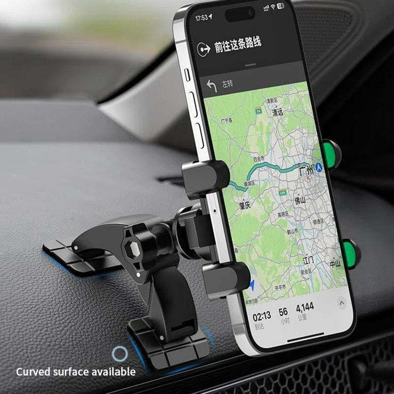 Universal 17mm Ball Head Car Dash Dual Self Adhesive Base 360 Degree Rotation Phone Holder Cellphone Support Bracket Accessories