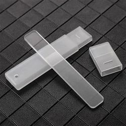 8pcs Portable Nano Glass Nail File, Crystal Glass Nail Polish Nail Care Tool Nail Shaper with Nail File Storage Box