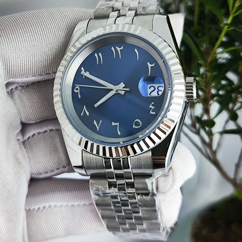 Men's watch Arabian scale Watch 904l stainless steel case sapphire glass NH automatic mechanical 35 watch