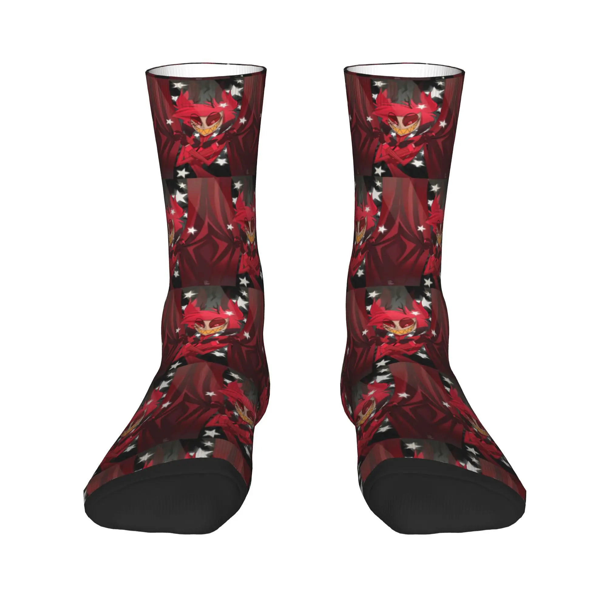 

Носки Alastor the show начинается, чулки высокого качества в стиле Харадзюку, всесезонные длинные носки, аксессуары для унисекс, рождественские подарки