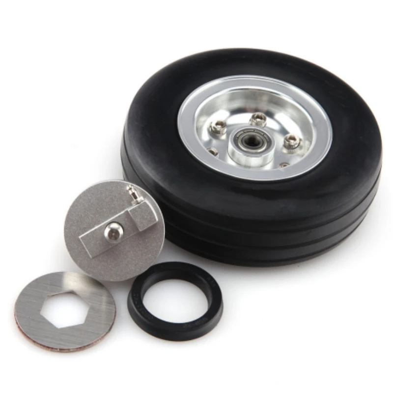 2.5/3/3.5/4 inch High Quality Rubber Wheel with Brake Axle RC Model Airplane Tyre with Brake System