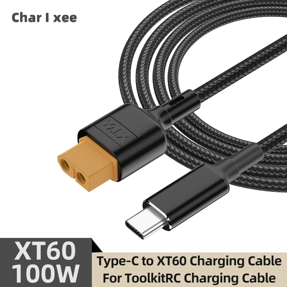 

Кабель для зарядки USB-C на XT60, PD 100W 20V/5A, для дронов ToolkitRC SC100, M7, M6, M6D, M8S, зарядное устройство-конвертер