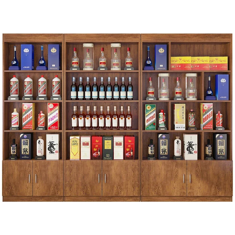 Présentoir de produits Compteur d'exposition d'échantillons Armoire à thé