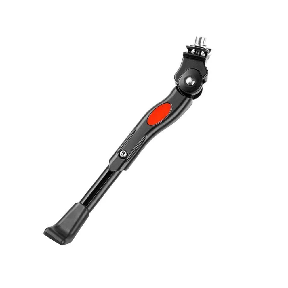 Reposapiés ajustable de aleación de aluminio, soporte central negro de 30-34,3 cm para bicicleta de montaña, accesorios de soporte para estacionamiento
