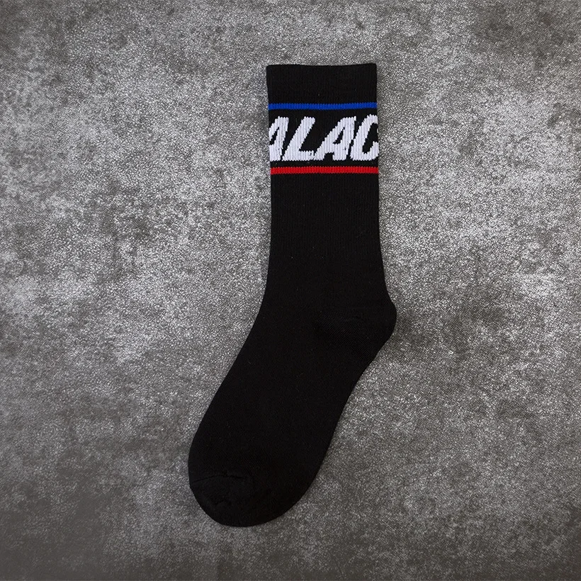 Palace Skate & Basketball Socks - Trendy Unisex High-Top Mid-Calf Socks, Versatile Streetwear for Instagram Style