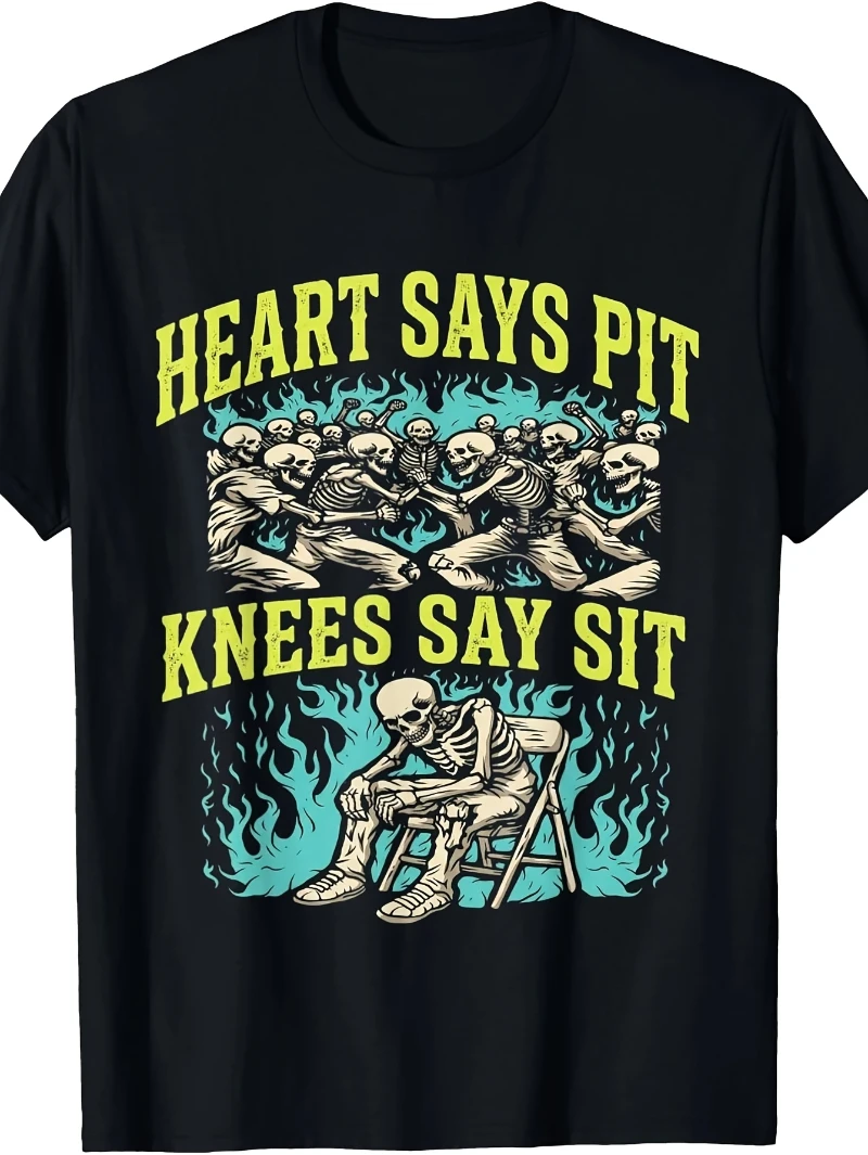Men's Hearts Say Bend, Knees Say Sit Down 