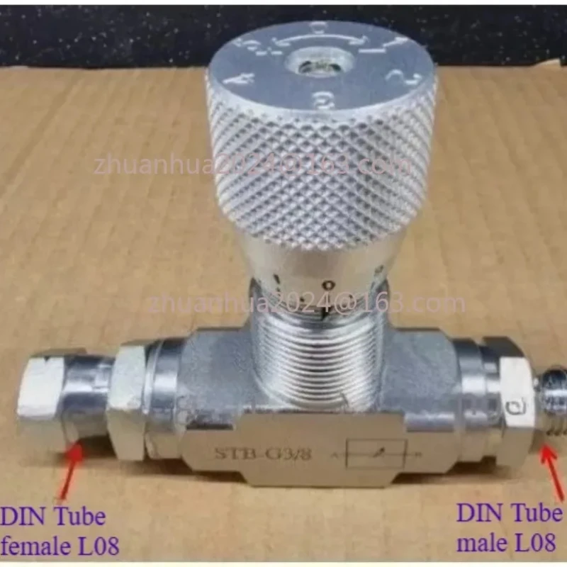 3/8" L08 Bidirectional Hydraulic Restrictor Valve STB-G3/8 for Mini Excavator