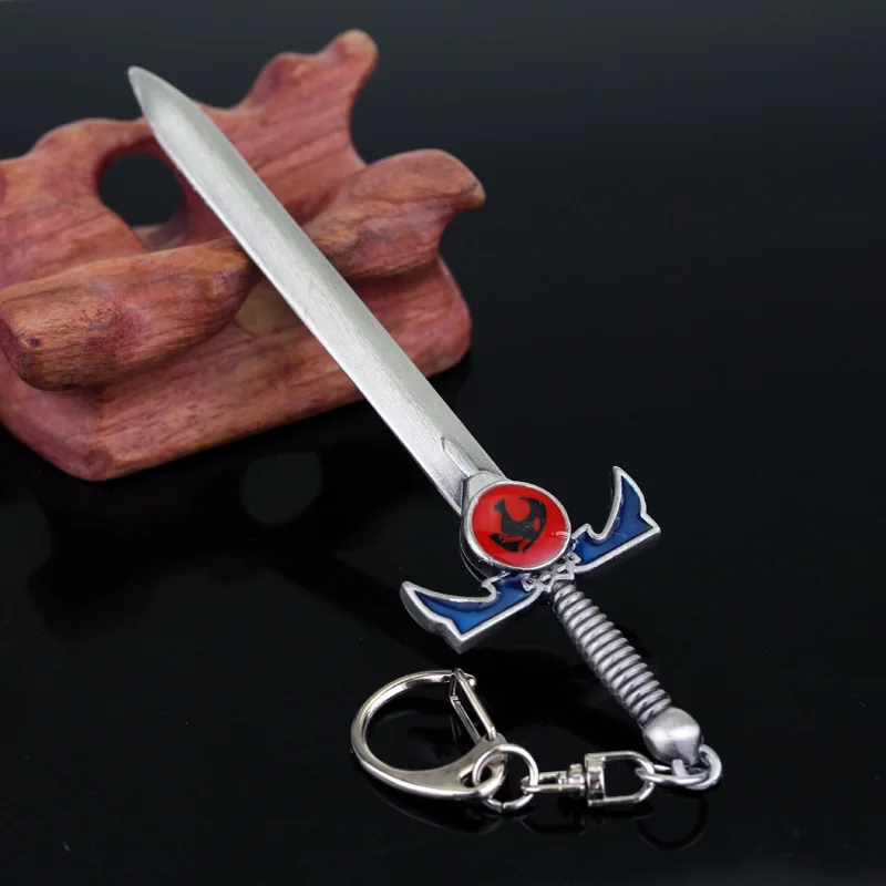 Anime Thundercat Sword Keychain Men Weapon Model Key Chain Key Rings Car Accessories Souvenirs