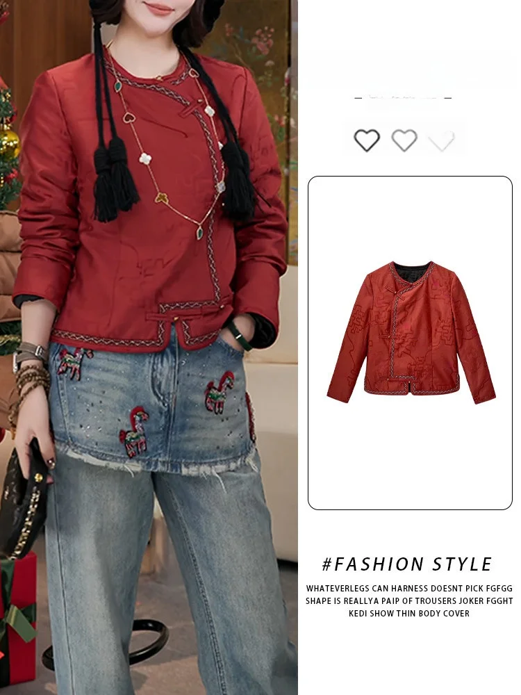 

Новая китайская свободная женская кофта с цветочным принтом, осенне-зимняя, повседневная, модная, удобная