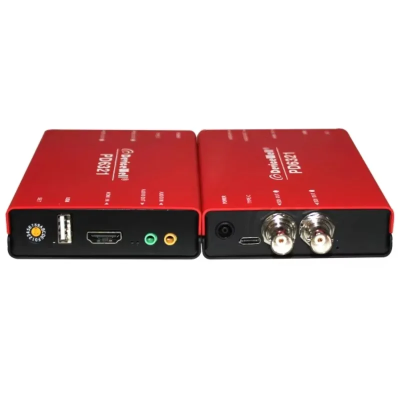 Devicewell PD6321 HD Video Converter 1080P to SDI FRC Video Splitters & Converters with Loop-out Fiber Optic Equipment