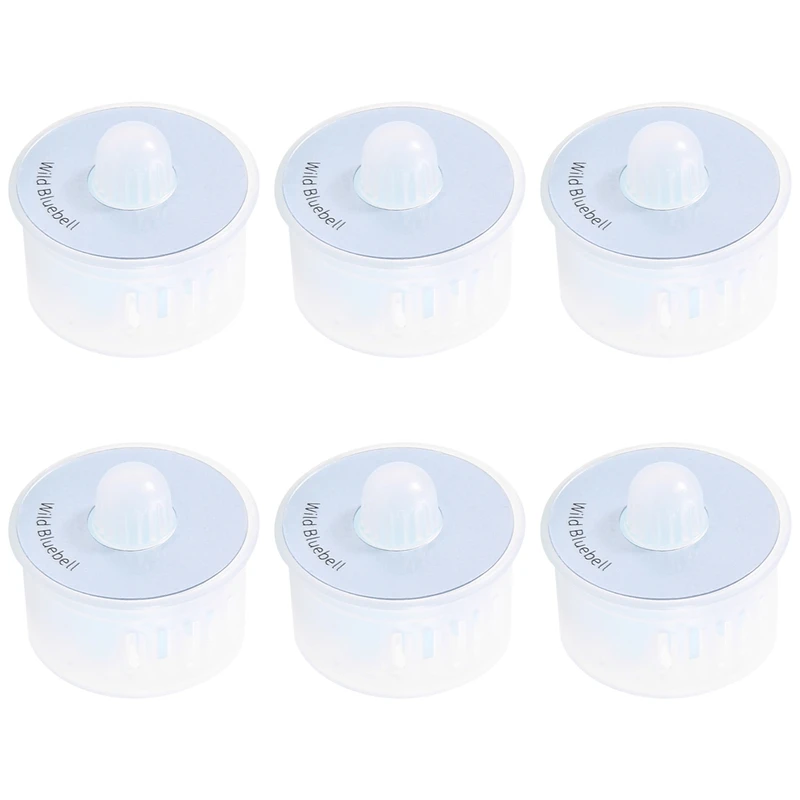 6PCS Scented Capsule Air Freshener Fits For ECOVACS Deebot OZMO T9, T9 MAX T9 Power T9 AIVI Replacement Wild Bluebell