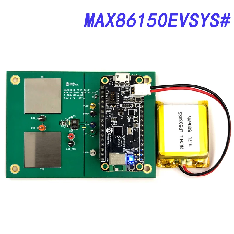 

MAX86150EVSYS# Assessment Board, MAX86150 PPG/ECG biosensor module