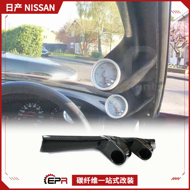 

Подходит для Nissan GTR Skyline R32, модифицированная А-столб из углеродного волокна, держатель инструмента с двойным отверстием от 52 до 60 мм