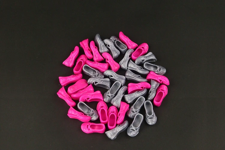 RUHERW 10 زوج/الوحدة موضة أحذية الرقص الرمادي لدمية أنثى 30 سنتيمتر جديدة عالية الجودة 1/6 إكسسوارات دمي 3 ألوان لتختار