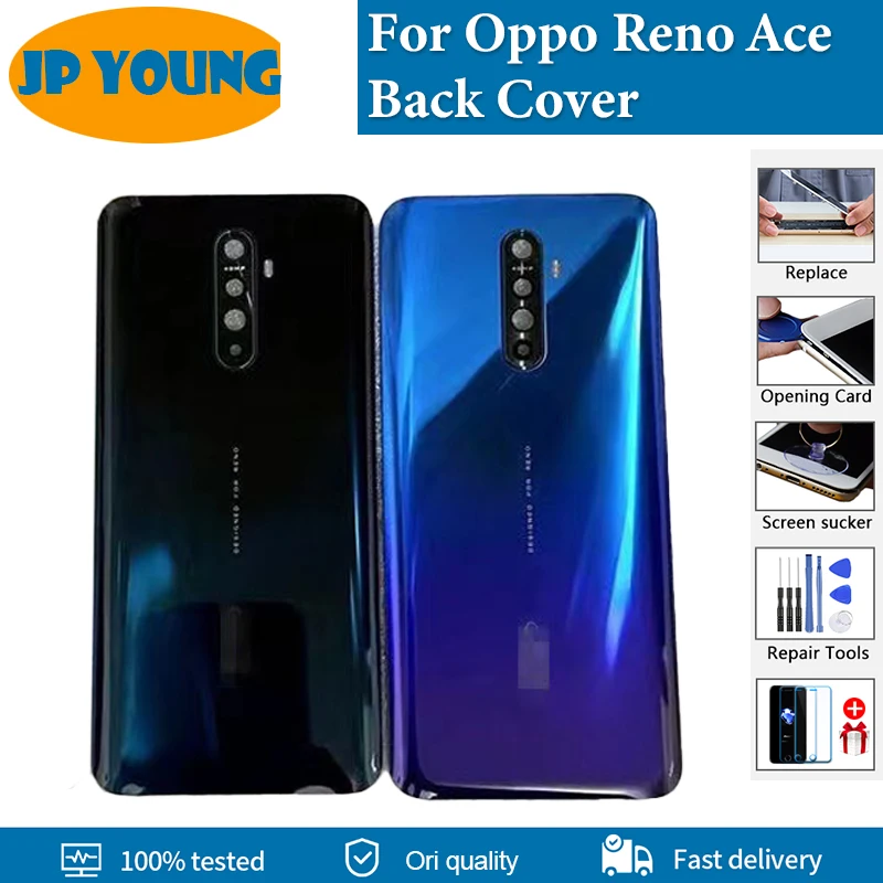 

Original Back Glass For Oppo Reno Ace Back Battery Cover Glass Door Rear Housing Case For Reno Ace PCLM10 Back Cover Replacement