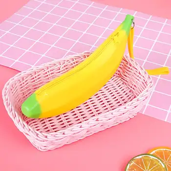 黃色香蕉零錢包可愛新奇有趣矽膠便攜多功能鉛筆盒錢包鑰匙零錢包sac femme 10 最佳銷售 矽膠錢包 - №5