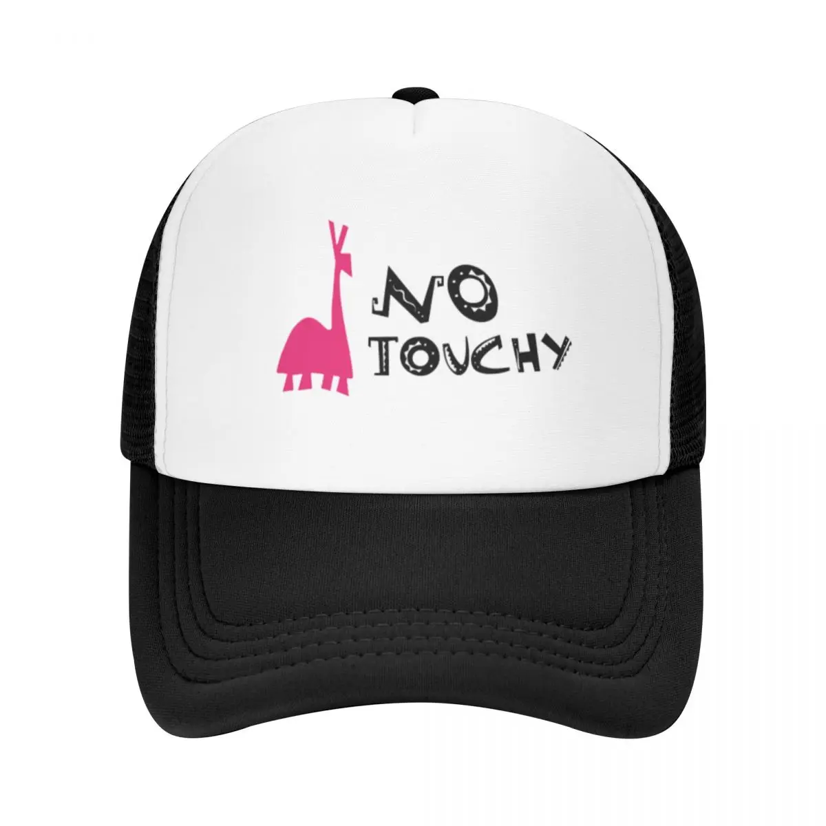 Black No Touchy Kuzco Cool Mesh Baseball Cap Womens High-end Casquette New Trend Street Dance Hats