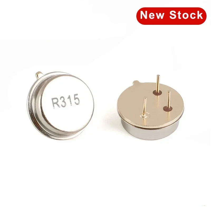 50pcs 315 433MHz Resonator Crystal Oscillator R315A R433A Quartz Through Holes Surface Acoustic Wave Oscillator KIt Round 3 pins