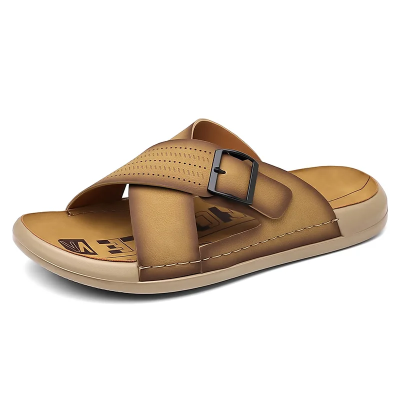 

Summer Soft Soled Men's Casual Slippers Men's Outerwear Anti Slip Beach Sandals Casual Men's Shoes House Slippers