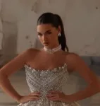 

Бальное платье без бретелек без рукавов по индивидуальному заказу, роскошное свадебное платье amanda novias, расшитое бисером, свадебное платье amanda novias