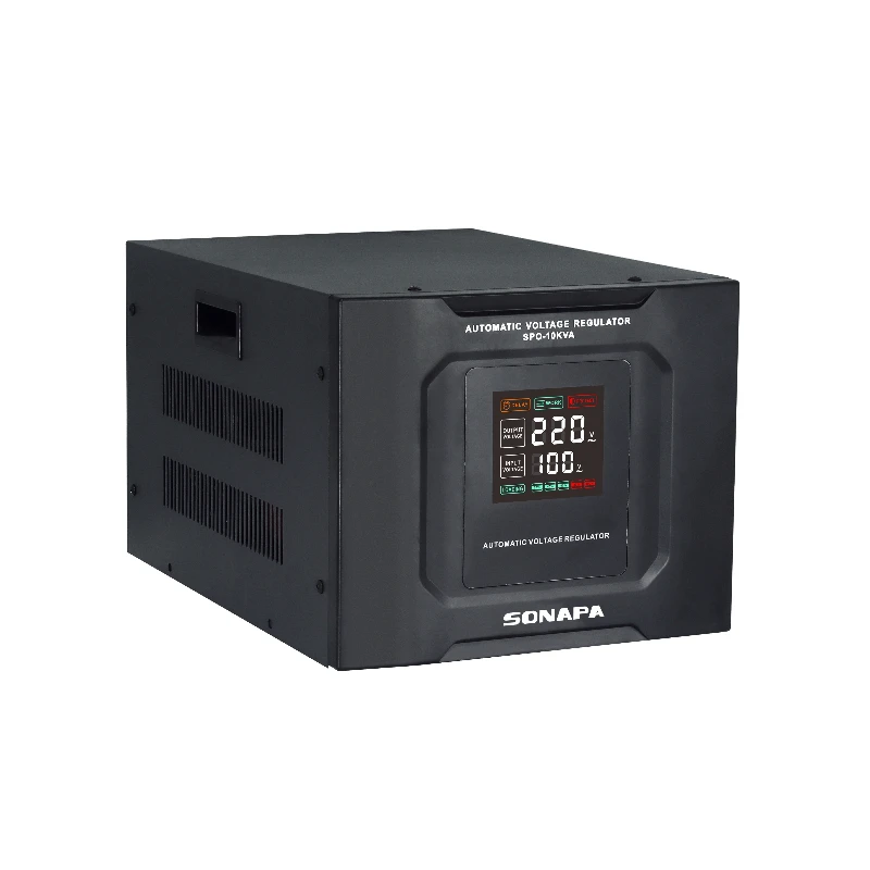 Desktop Model AVR SPO 10KVA Servo Control 110V&220V AC Home Power Stabilizer Automatic Voltage Regulators