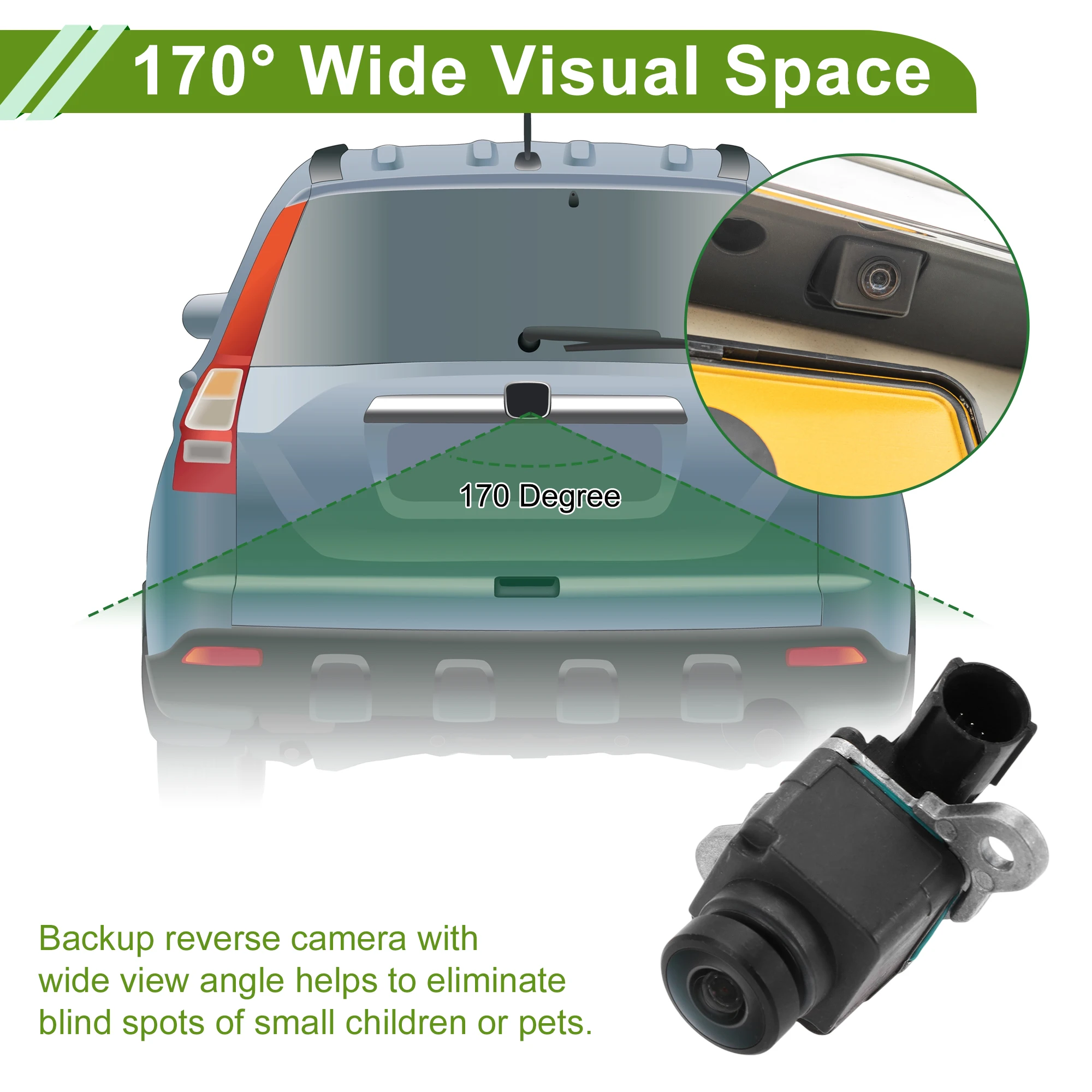 

Автомобильная камера UXCELL, резервная камера заднего вида для Dodge Durango 2014 2015, No 68206872AG