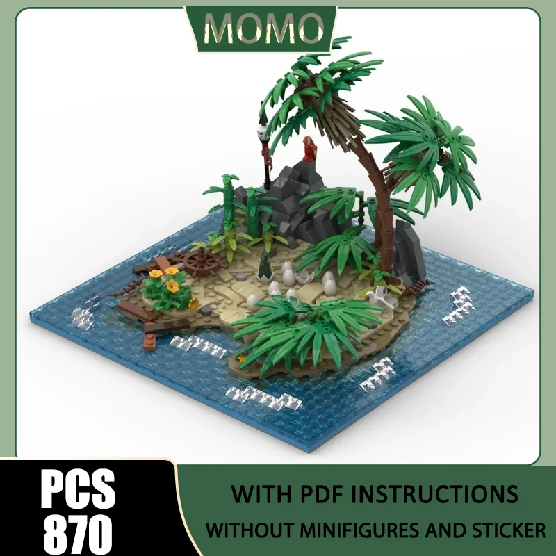 

Pirates Model Moc Building Blocks Port Sauvage Islands Model Technology Bricks DIY Assembly Holiday Construstion Toy Gifts