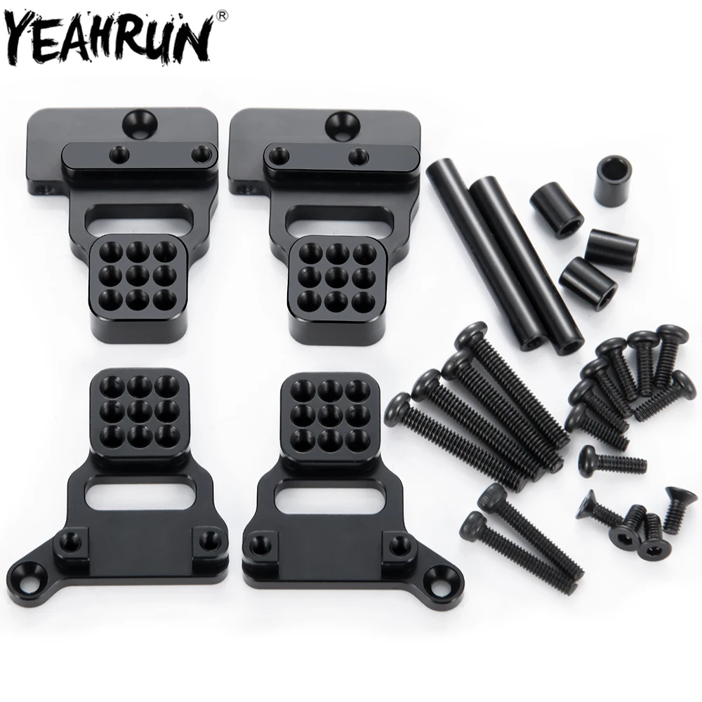 

YEAHRUN 4Pcs Metal Aluminum Front Rear Shock Mount Damper Towers For 1/18 TRX-4M Bronco Defender RC Crawler Car