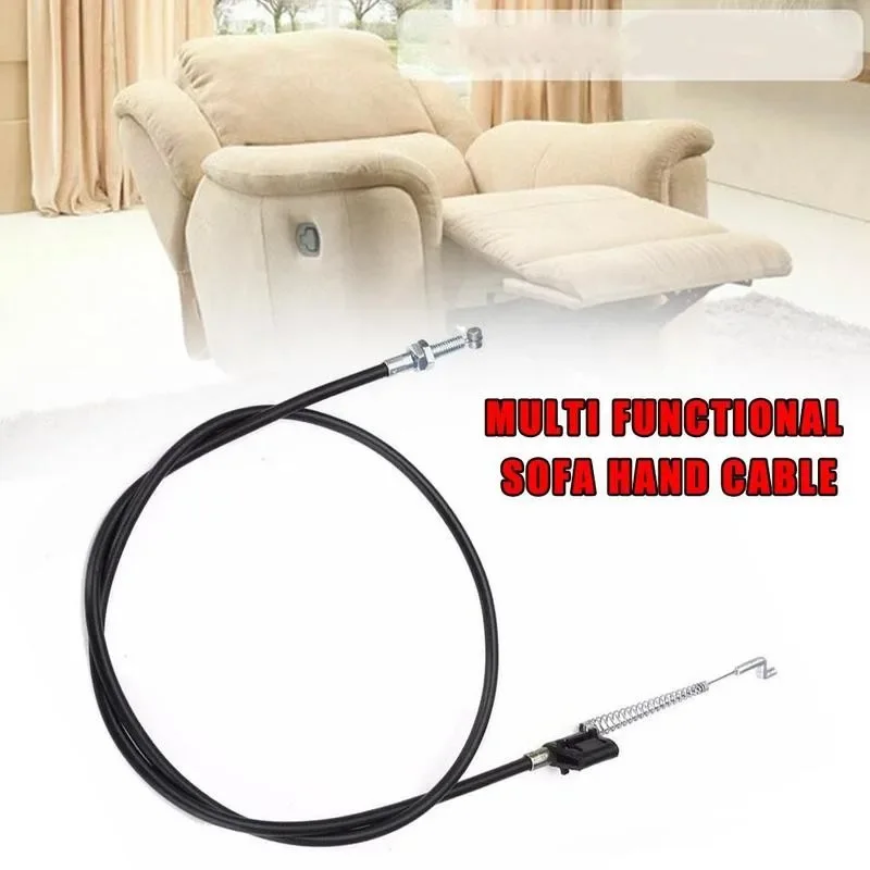 Universal Recliner Handle Chair Release Lever Replacement, Aluminum Metal Handle with Spring and Cable for Sofa Couch Lounge