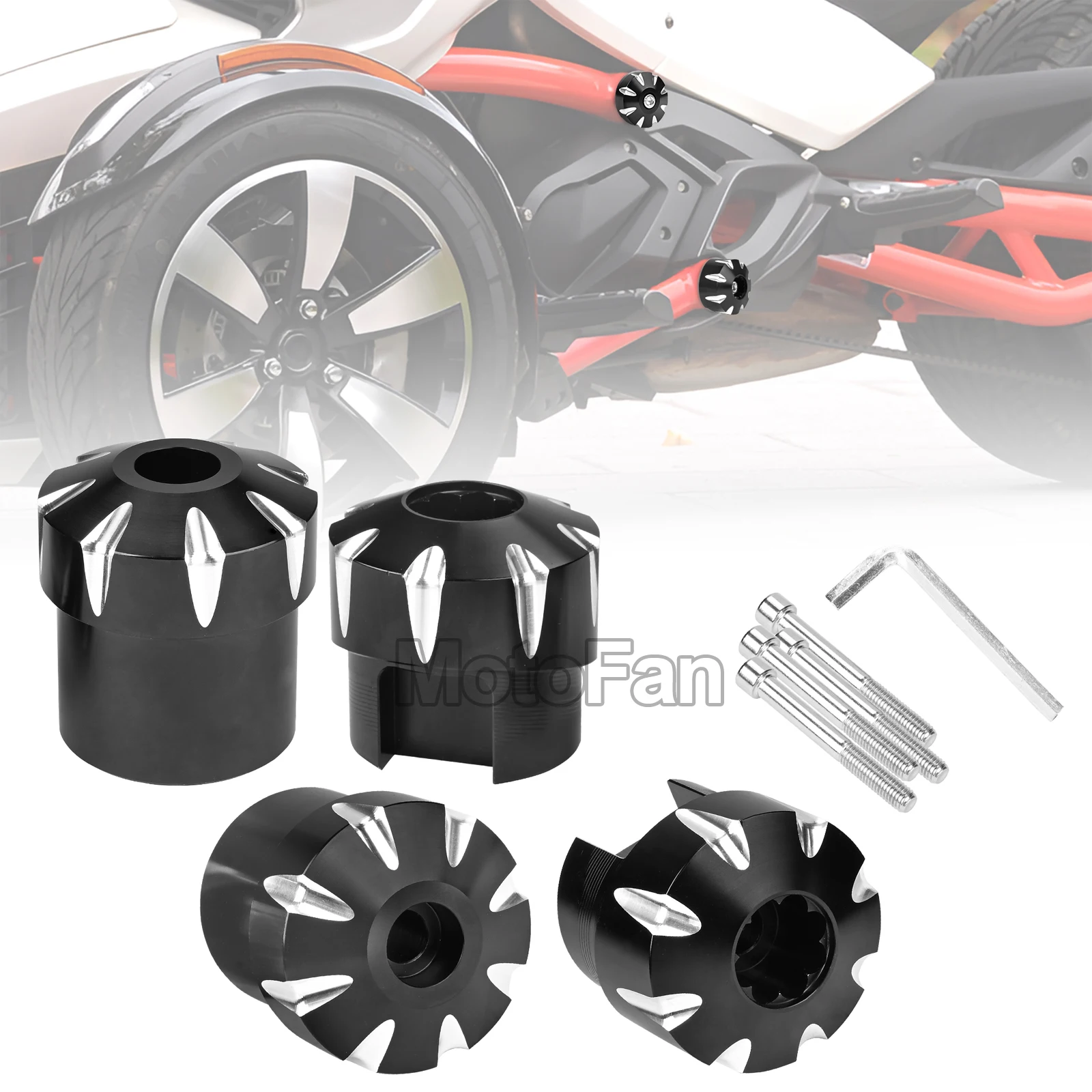 Capuchons de trou de cadre de moto bouchon de couverture pour Cam-Am Spyder 2010-2023 F3-S,F3-T,F3 Limited, Spyder F3 Limited série spéciale