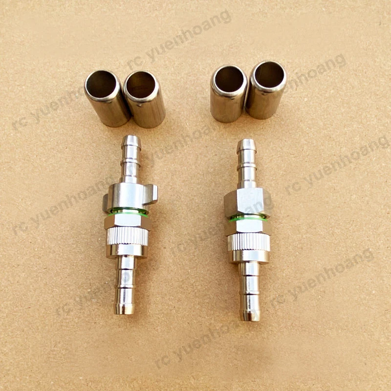 5PCS Water Hose Union Joint Copper Movable Connector Smooth Rotation Leak-Proof for Agricultural Sprayer Garden Accessory