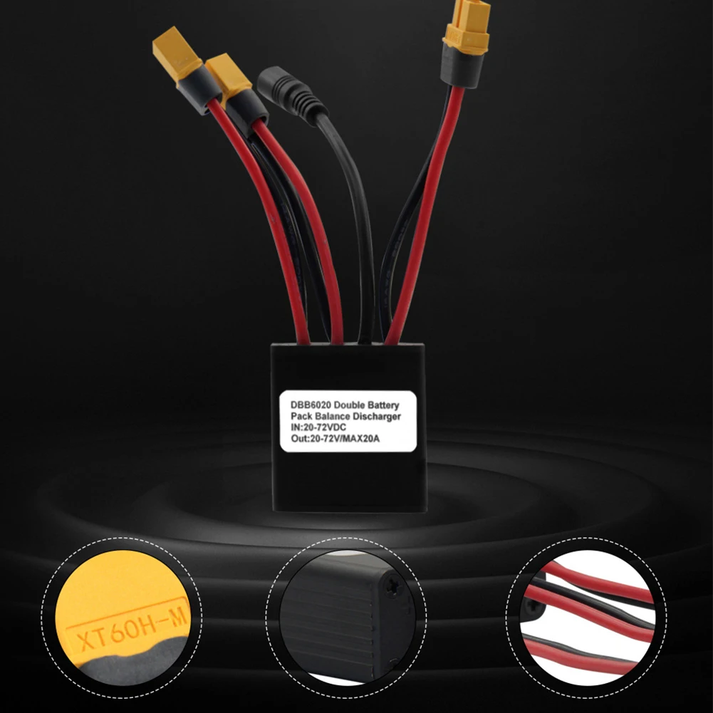Discharge Adapter Dual Battery Parallel Module Parallel Switcher Battery Charger E Bike Module Battery Converter