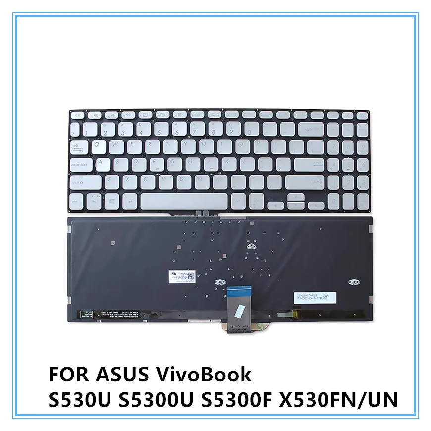 New Original Laptop Replacement US Standard Keyboard With Backlit For ASUS VivoBook S530U S5300U S5300F X530FN/UN