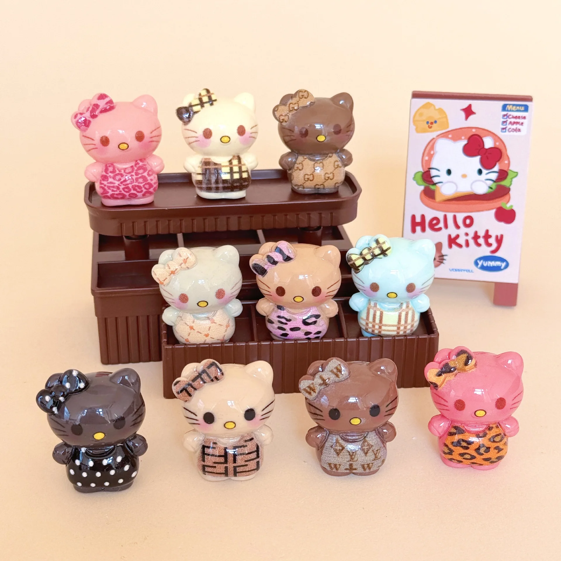 أسود ليوبارد طباعة KT صندوق أعمى الساحرة مطرز DIY بها بنفسك دلاية مجوهرات كيرينغ الحلي مكتب أو زينة السيارات الراتنج Accessori #1