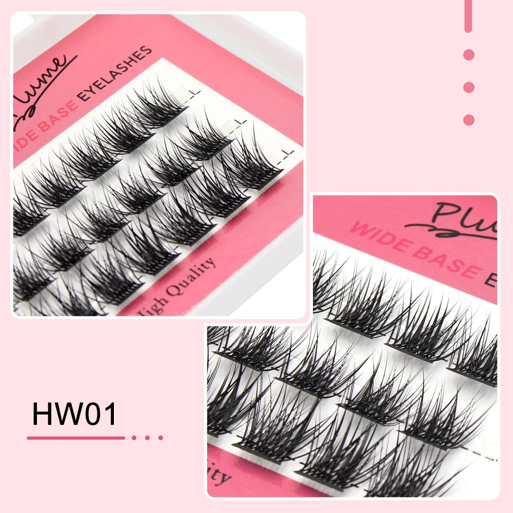 High quality 36 sections natural style eyelashes Segmented False Extension Eyelash Soft and Natural Easy to Operate DIY