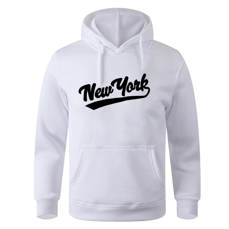 

Men Women New York U.S.A City Hoodies Fashion Letter Printed Graphic Sweatshirts Loose Casual Harajuku Hooded Pullover Sportwear