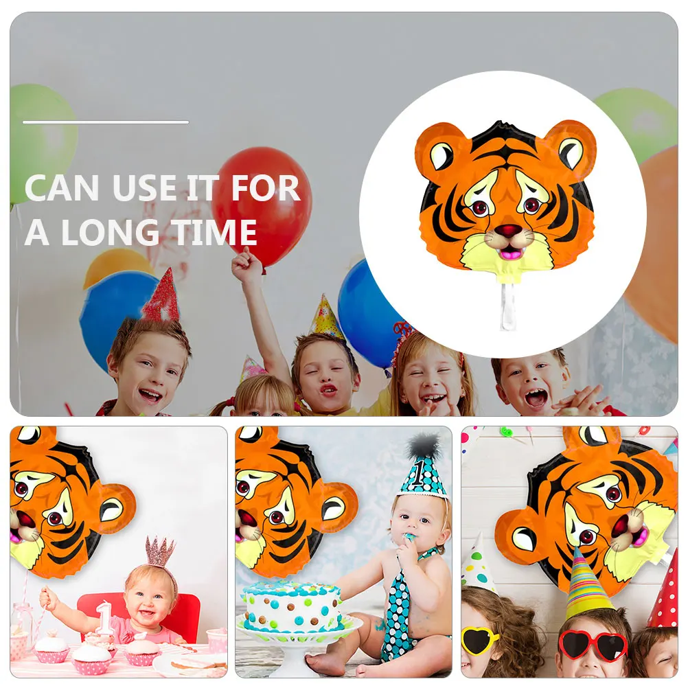 

10pcs Mini Tiger Balloons New Year Party Decorations Cartoon Animal Aluminum Inflatable Balloon Supplies for Birthday Festival