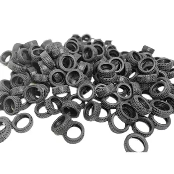 50件/套 1/32模型車橡膠輪胎場景展示配件 橡膠輪胎輪圈輪胎架托盤 1/32玩具車零件 10 最佳銷售 橡膠輪 - №5