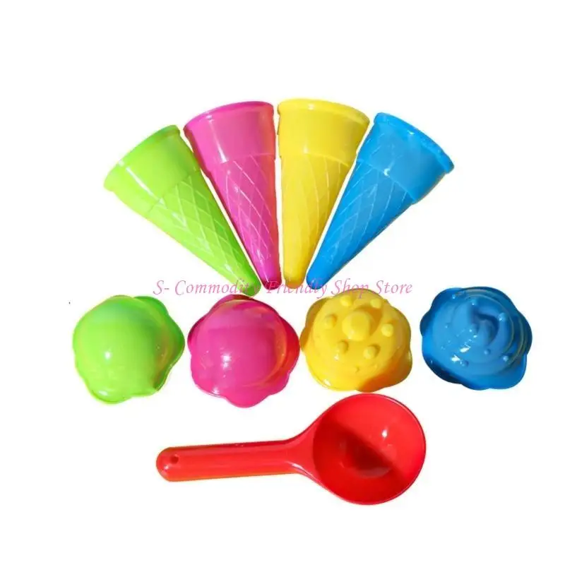 85e Sorve Cream Beach Build Mold Supplies for Kids Gadgets para areia e praia