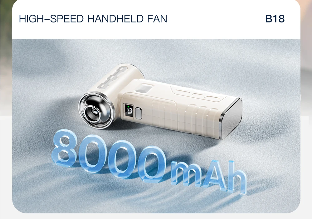 Mini Portable Air Blower 380000RPM Six-speed regulation Turbo Jet Fan High Speed Car Vacuum Cleaner Computer Keyboard Duster