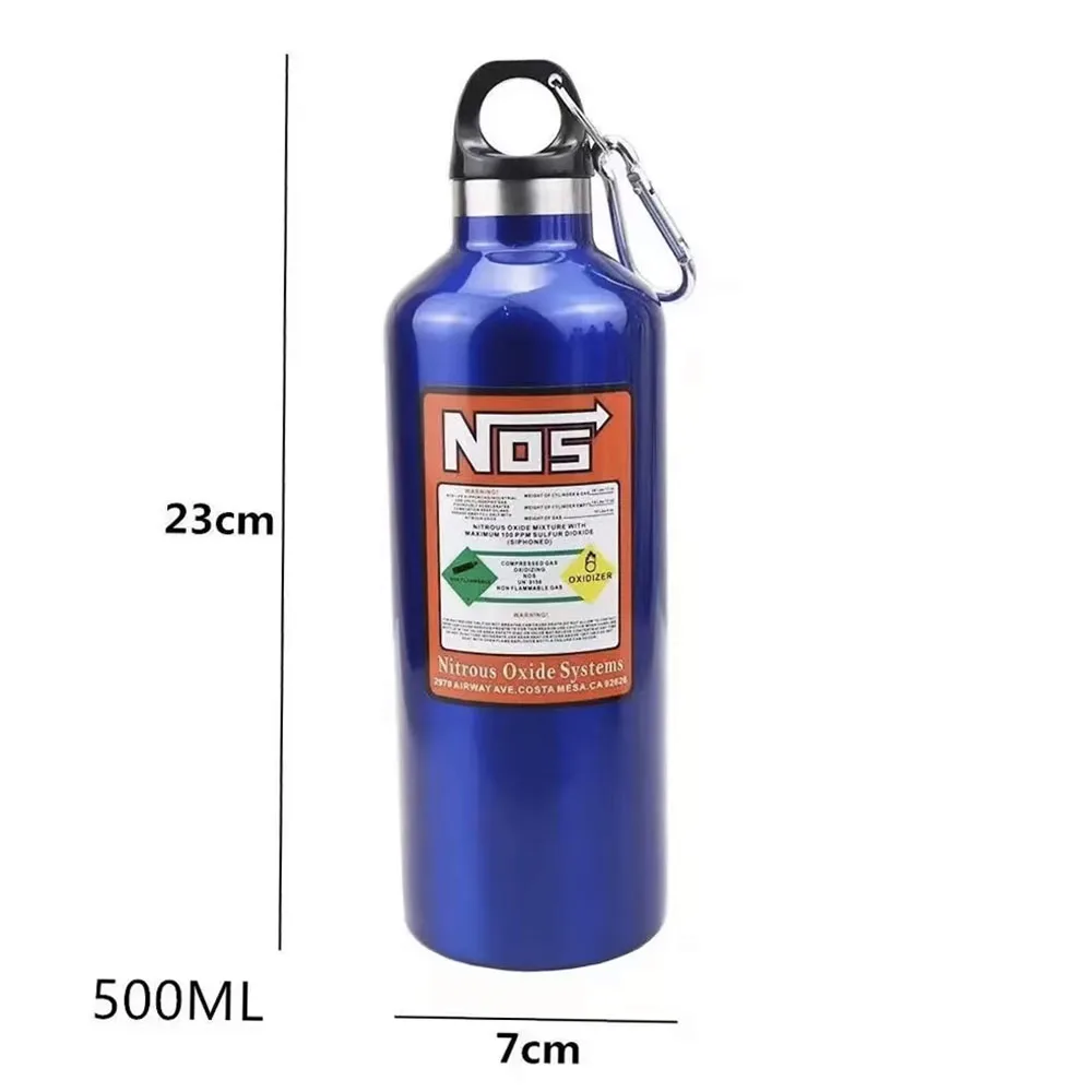 Car Insulation Cup Nos Nitrogen Cylinder Vacuum Stainless Steel Kettle 500 Ml High-capacity Travel Sports Bottle Water Cup